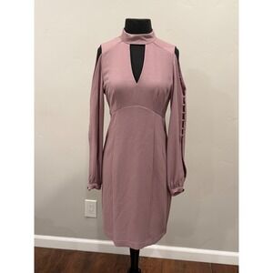 Nanette Lepore Womens Dita Split Sleeves Above Knee Cocktail Dress antique rose4